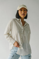 The Rooney Button-Up Blouse in Cream