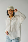 The Rooney Button-Up Blouse in Cream