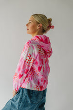 The Elmore Patterned Zip-Up Jacket in Pink