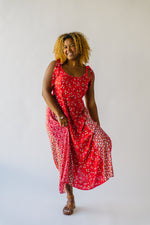 The Yelitza Floral Maxi Tank Dress in Red