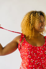 The Yelitza Floral Maxi Tank Dress in Red