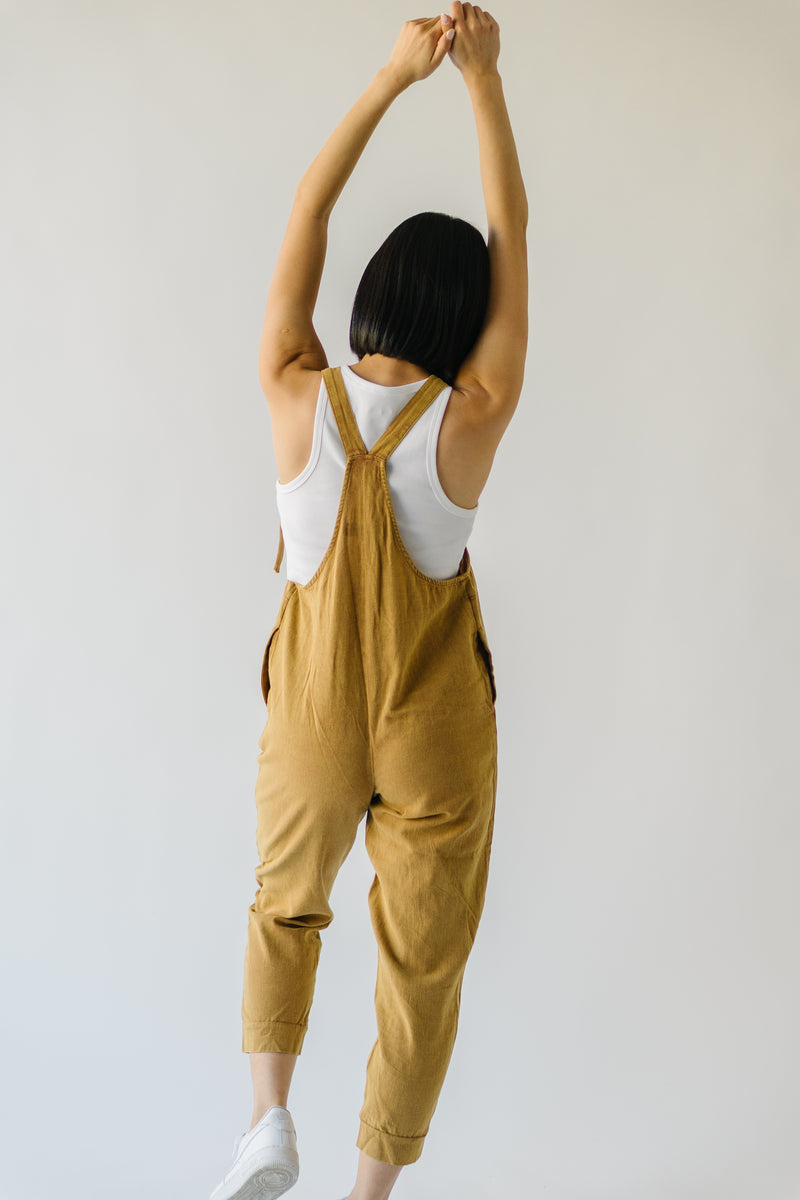 Piper & Scoot: The Truman Pocket Overalls in Camel