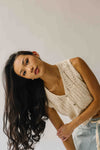 The Darla Crochet Vest in Cream