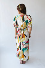 The Mandy Floral Maxi Dress in Cream Multi