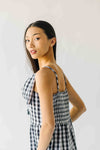 The Zierden Gingham Tank Jumpsuit in Black