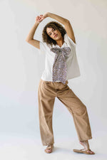 The Suzanne Bow Accent Tee in White