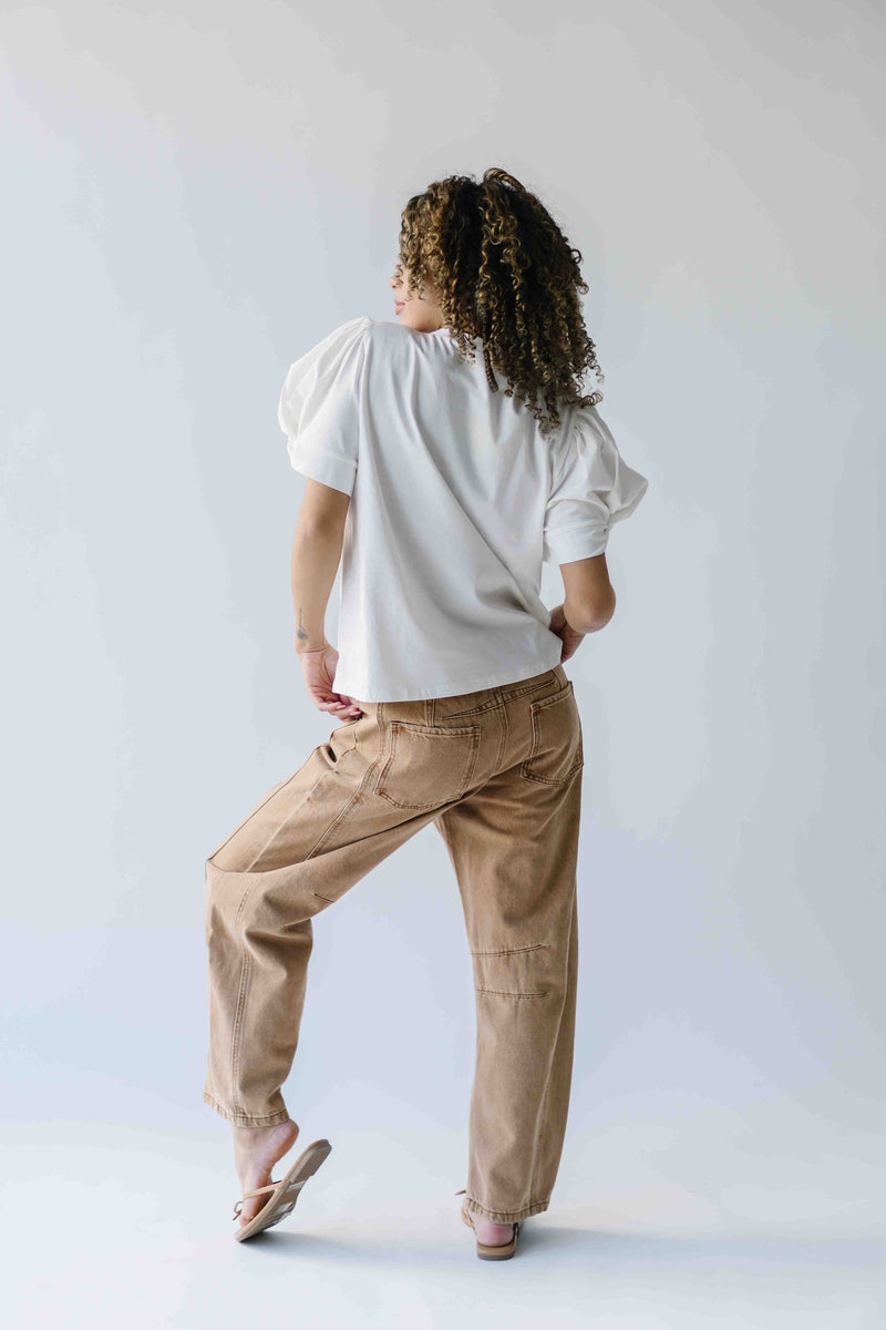 The Suzanne Bow Accent Tee in White