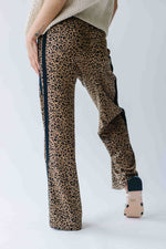 The Rigdon Animal Jacquard Track Pant in Mocha