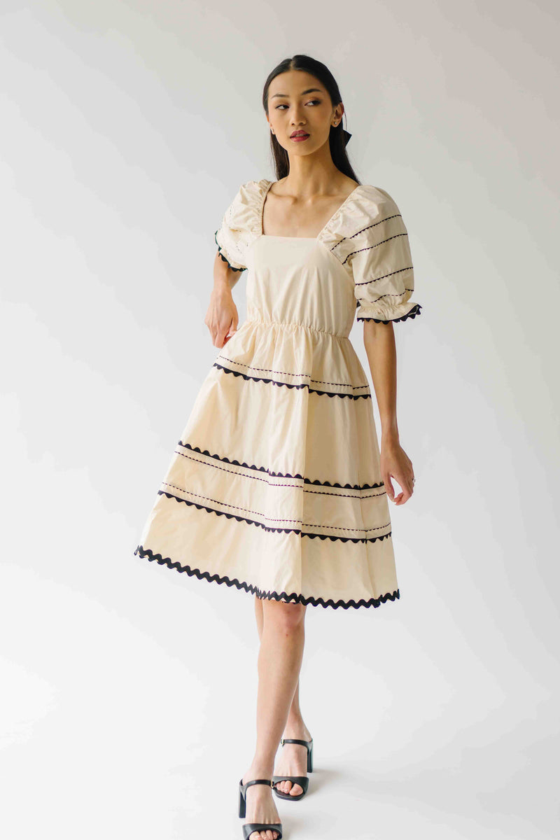 The Dawn Tiered Dress in Dream Cloud