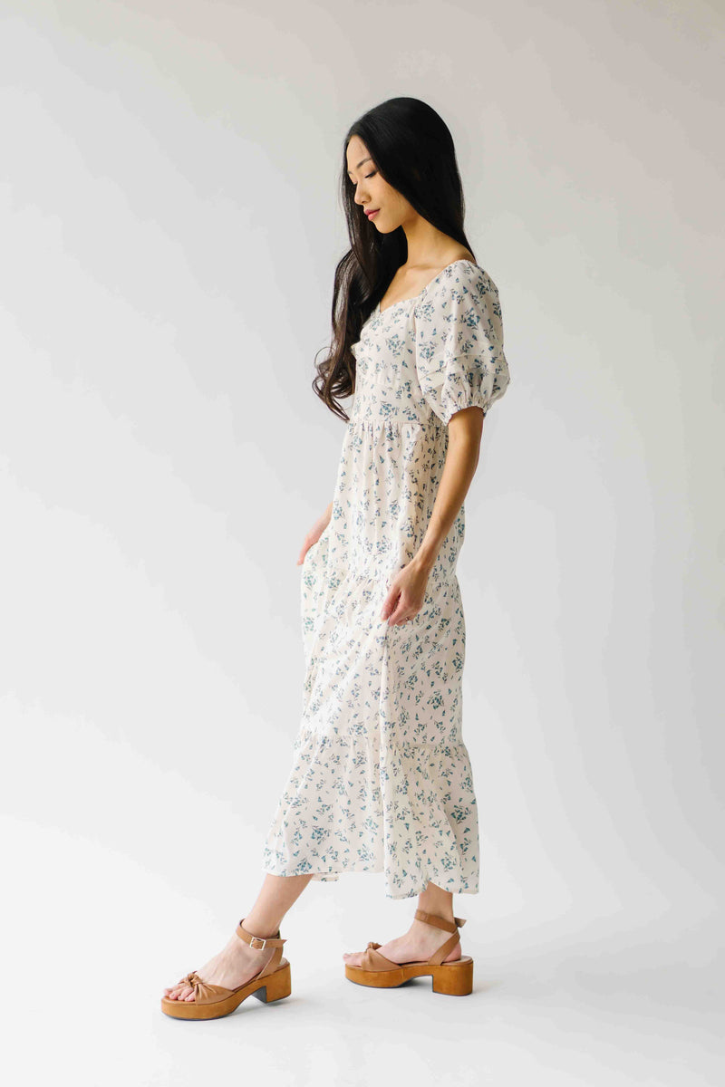 The Andrus Bubble Sleeve Maxi Dress