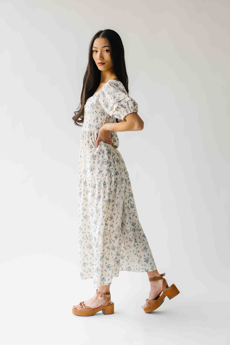 The Andrus Bubble Sleeve Maxi Dress