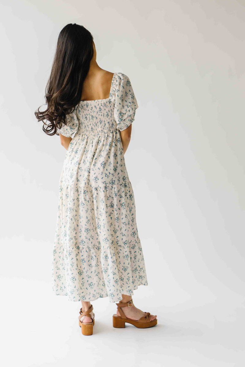 The Andrus Bubble Sleeve Maxi Dress