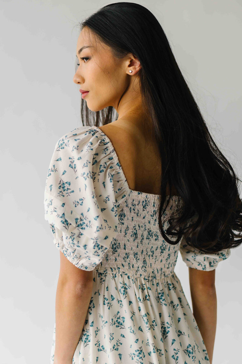 The Andrus Bubble Sleeve Maxi Dress