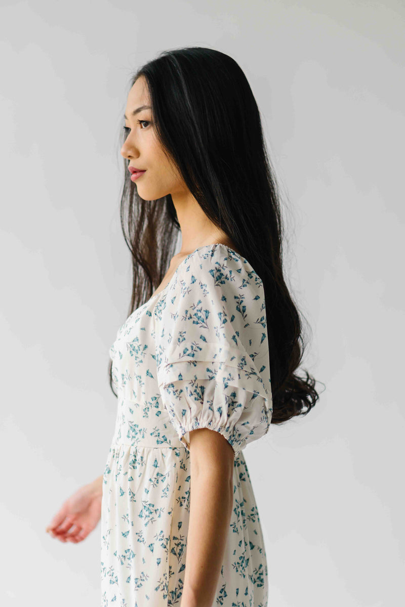 The Andrus Bubble Sleeve Maxi Dress