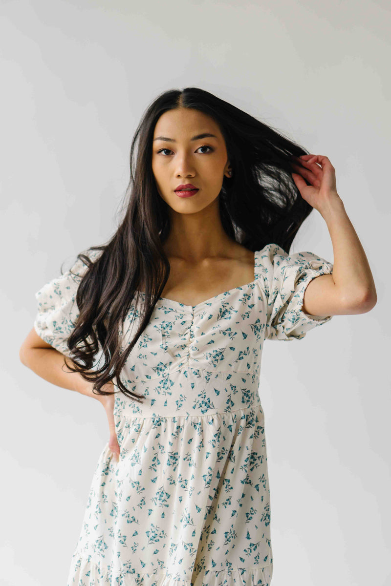 The Andrus Bubble Sleeve Maxi Dress