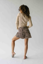 The Maxey Scalloped Hem Short in Leopard