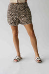 The Maxey Scalloped Hem Short in Leopard
