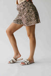 The Maxey Scalloped Hem Short in Leopard