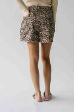 The Maxey Scalloped Hem Short in Leopard