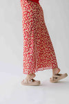 The Findlay Cherry Printed Maxi Skirt in Red Multi