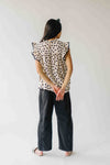 The Santos Dot Printed Blouse in Oatmeal