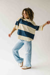 The Kopala High Rise Distressed Jean in Poseidon