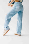 The Kopala High Rise Distressed Jean in Poseidon