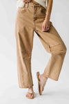 The Annie Slouchy Barrel Jean in Light Rust