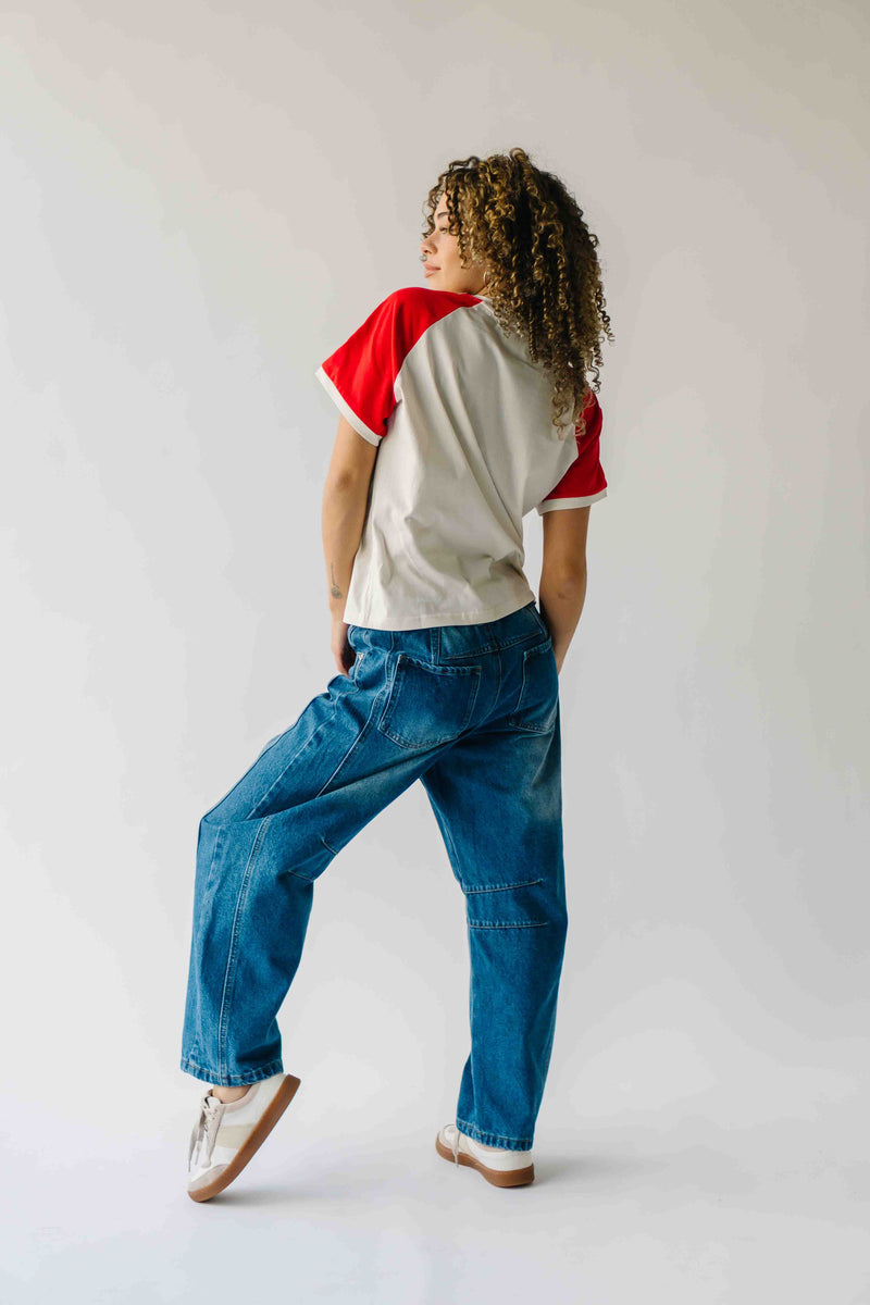 The Annie Slouchy Barrel Jean in Medium Wash