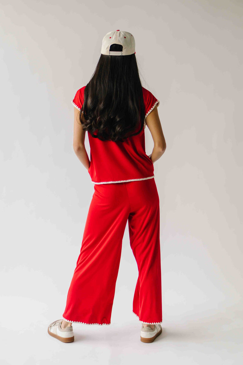 The Saville Textured Lounge Set in Red