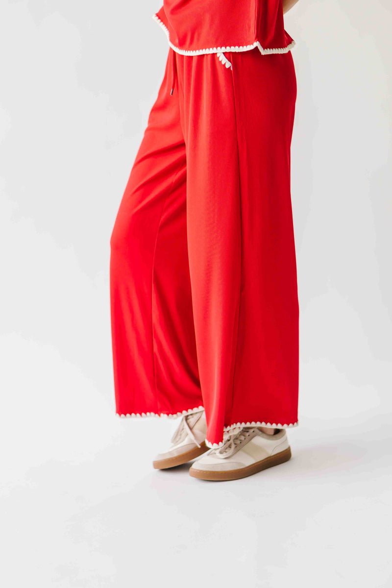 The Saville Textured Lounge Set in Red