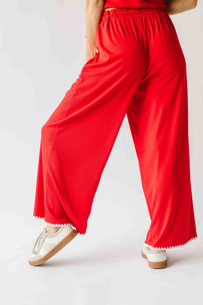The Saville Textured Lounge Set in Red