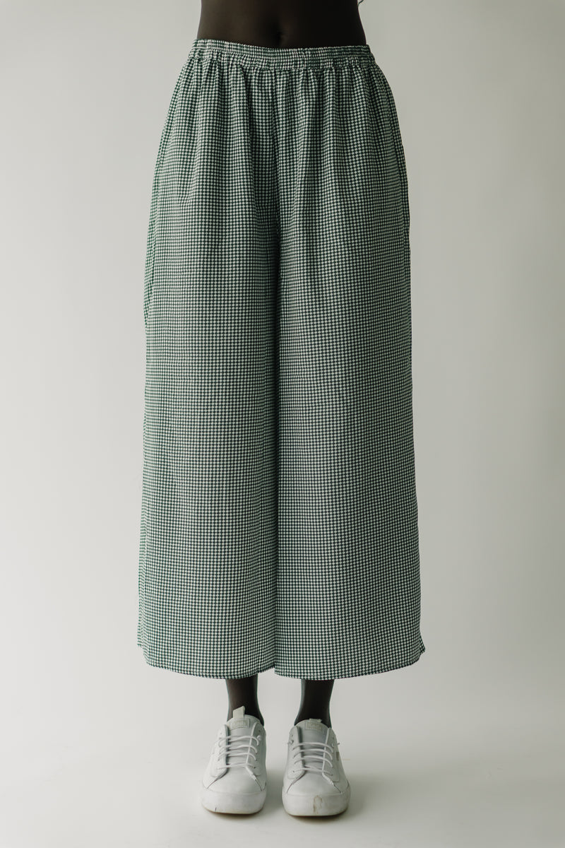 The Belmont Checkered Pant in Green