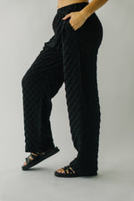 The Bayfield Textured Pant in Black