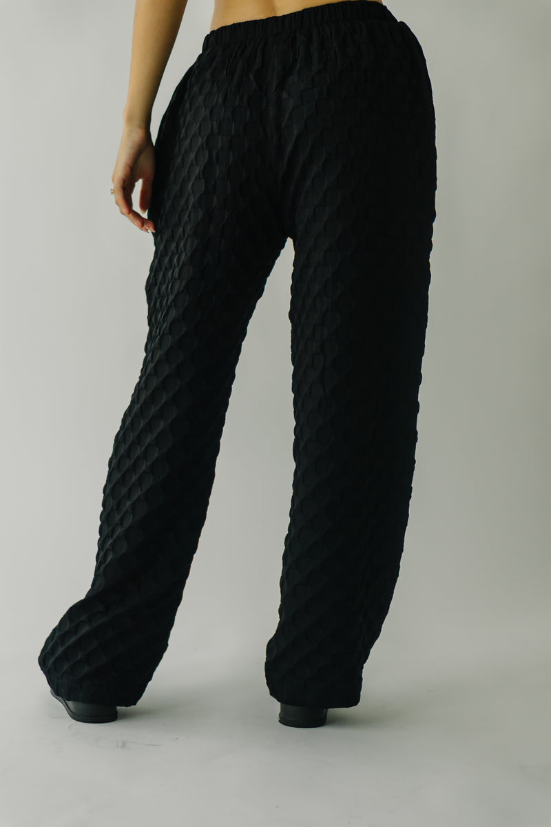 The Bayfield Textured Pant in Black