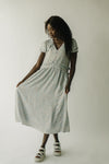 The Harlem V-Neck Midi Dress in Sage Floral