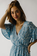 The Banks Dot Detail Dress in Light Blue