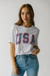 The USA Graphic Tee in White