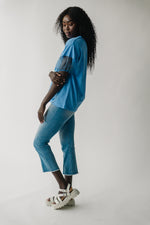The Aguilar Knit Blouse in Ocean Blue