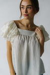 The Markelle Ruffle Sleeve Blouse in Off White