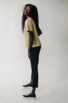 The Fairburn Floral Detail Tee in Oat