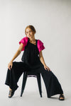 The Paragon Wide Leg Jumpsuit in Black