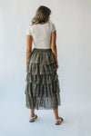 The Hodson Tiered Maxi Skirt in Black
