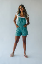 The Fritts Spotted Short Overall in Forest Green