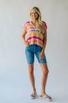 The Nyemaster Striped Sweater in Blush Multi