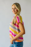 The Nyemaster Striped Sweater in Blush Multi