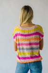 The Nyemaster Striped Sweater in Blush Multi