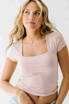The Walter Basic Layering Tee in Mauve