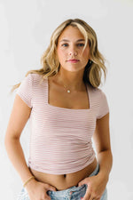 The Walter Basic Layering Tee in Mauve