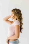 The Walter Basic Layering Tee in Mauve